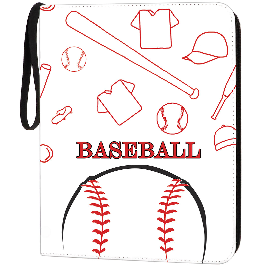 900 Cards Baseball Card Binder 9-Pocket Trading Card Binder, Card Collections Holder 50 Pages Double-sided Card Sleeves Card Holder Protectors with Remove/Add Sheets